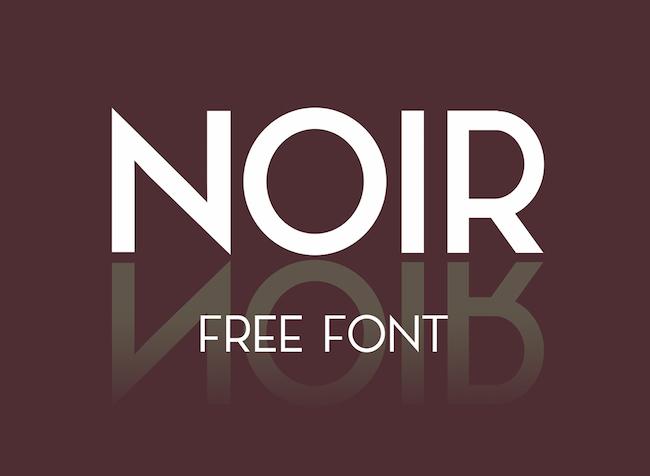 noir font