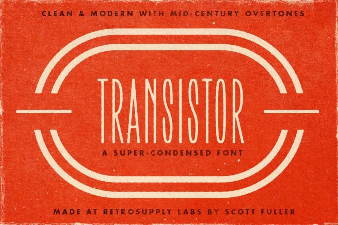transistor font