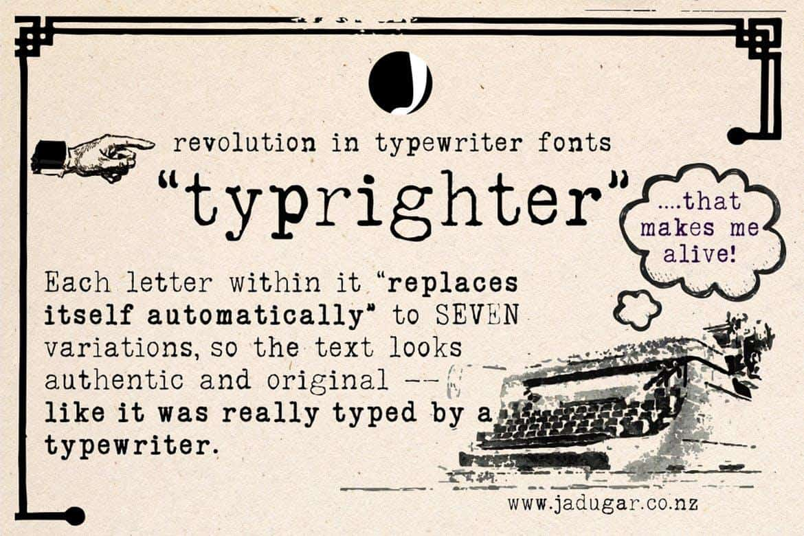 Typrighter font