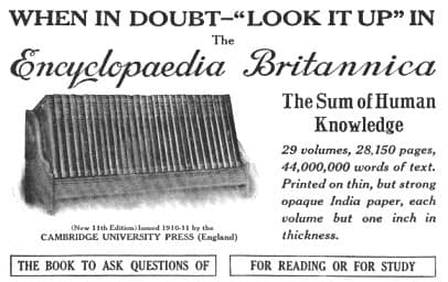 enciclopedia britanica print advertisment