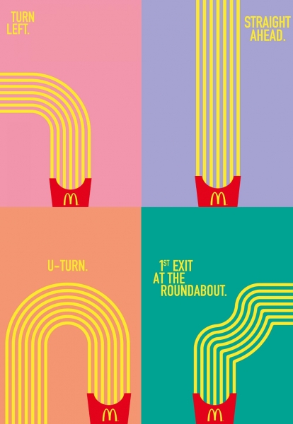 mcdonalds creative lines design