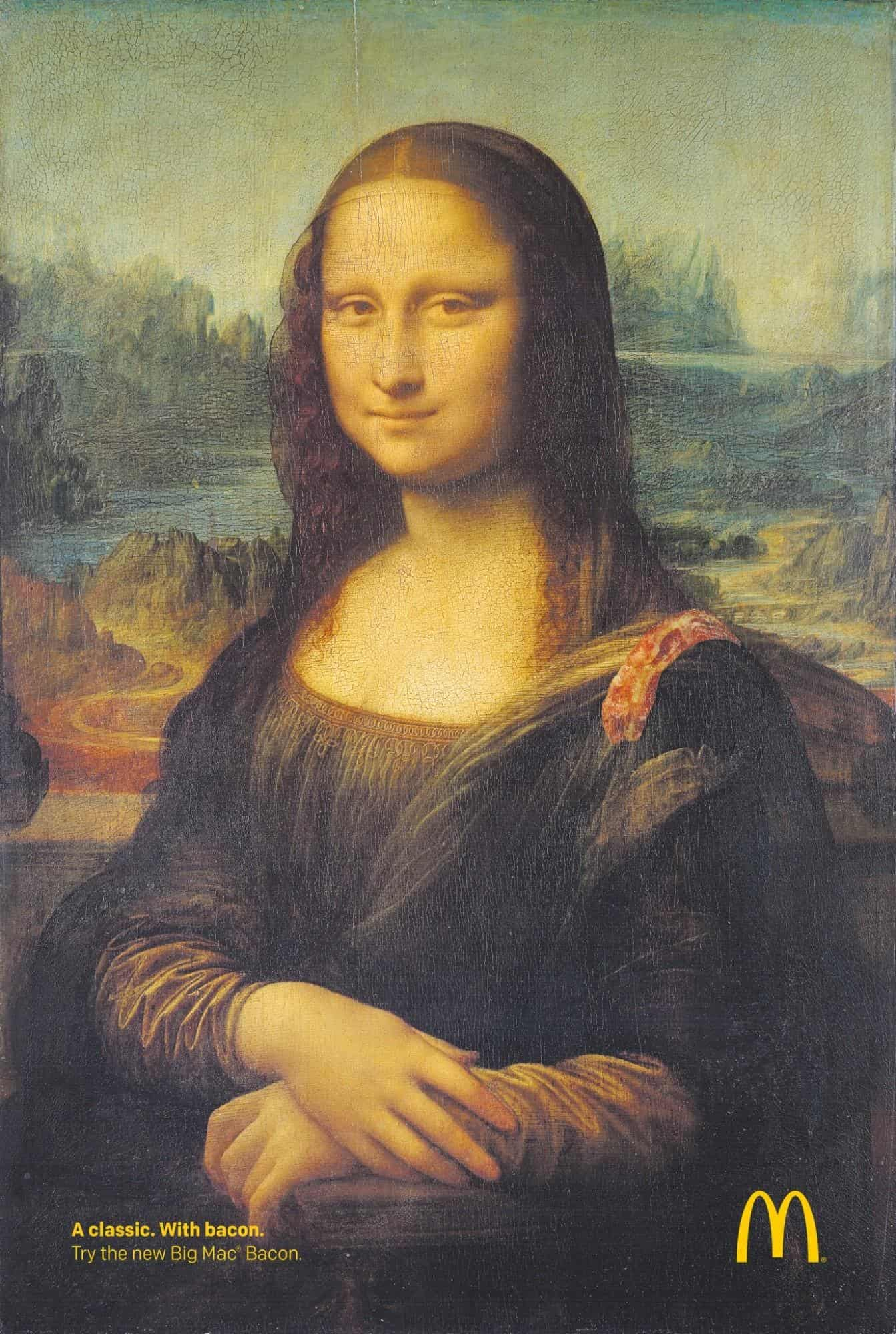 monalisa Mcdonald's advertisement example