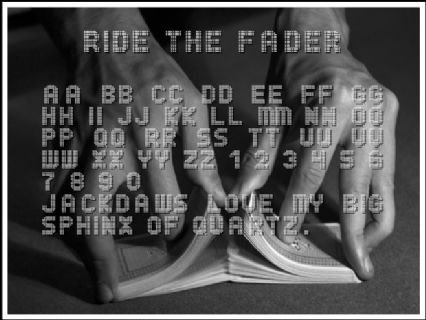 ride the fader font