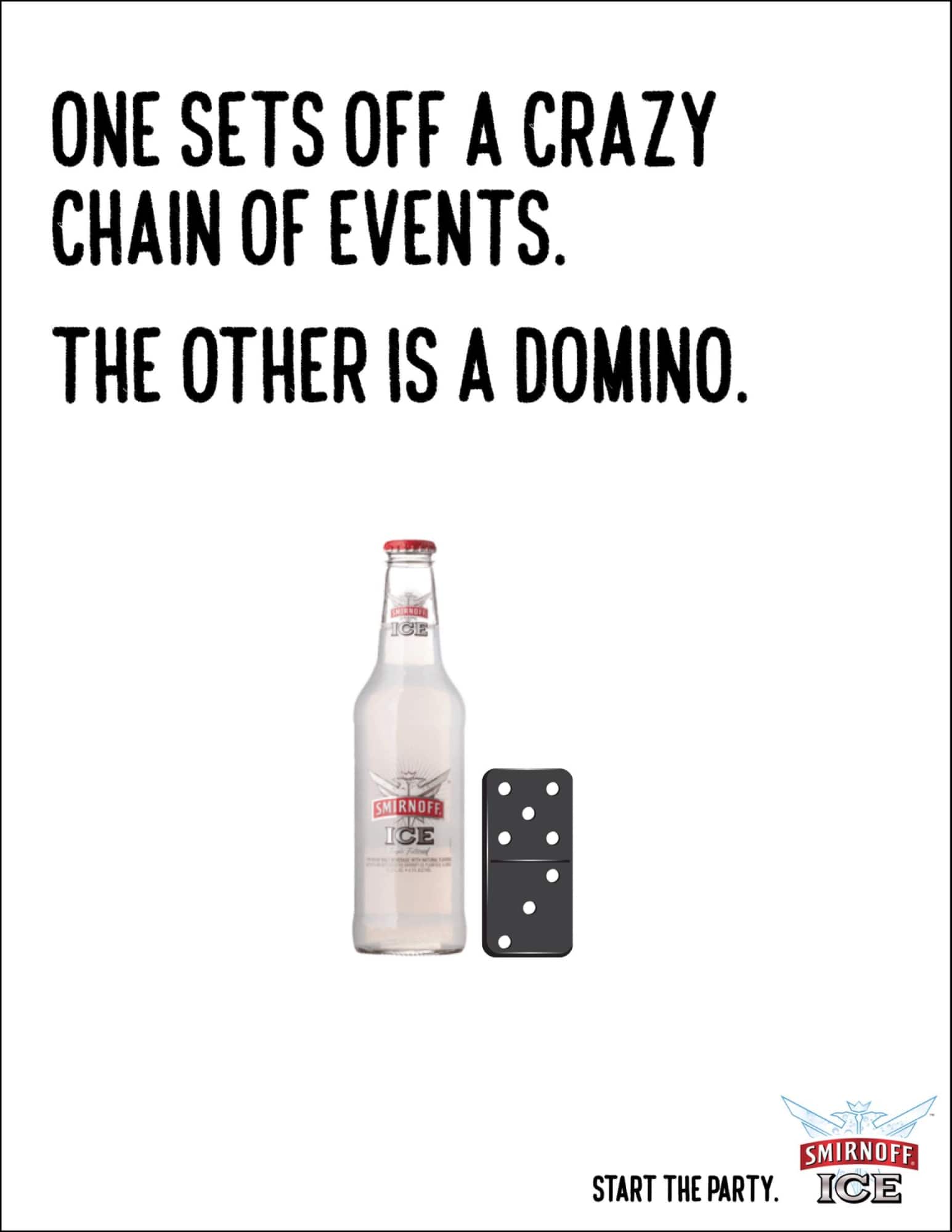 smirnoff domino advertisement example