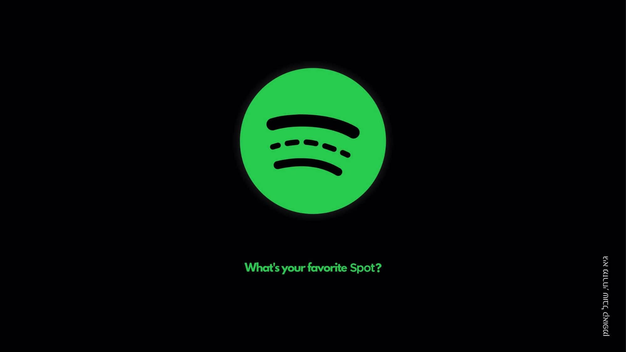 spotify green black advertisement example