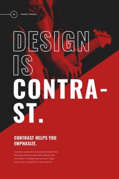 Contrast Poster Design Example