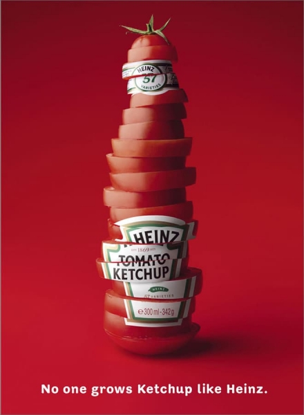 Heinz Symbolism visual Technique Example