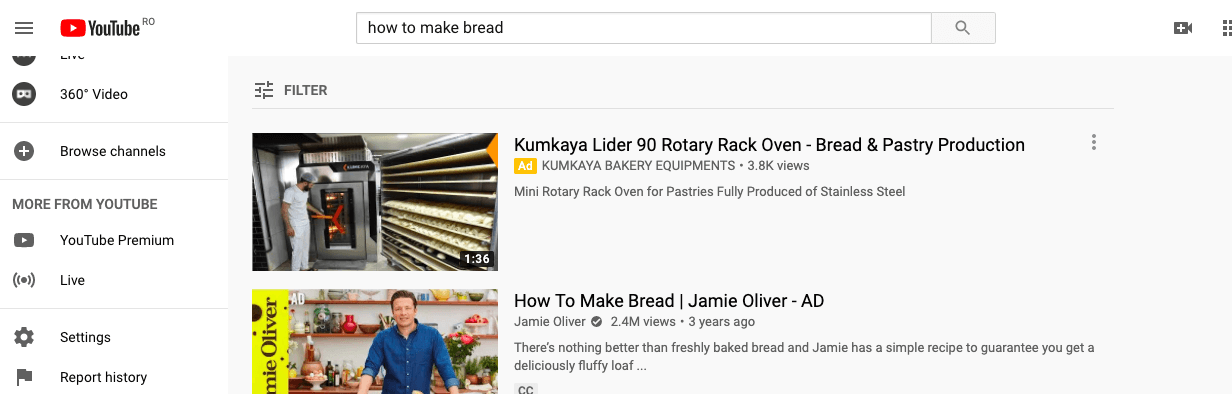 How to make bread YouTube Example