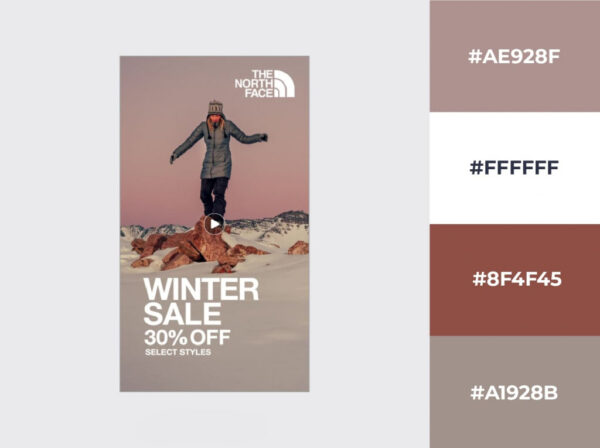 Northface sale Instagram Design