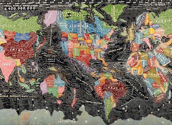 Paula Scher Abstract Map