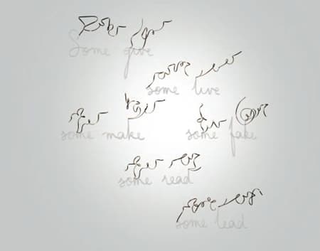 Poem Word Shadow Typography Art