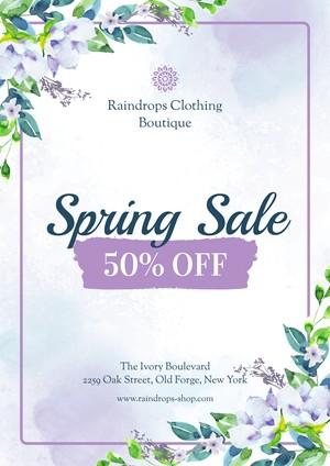 Spring Sale Poster Example