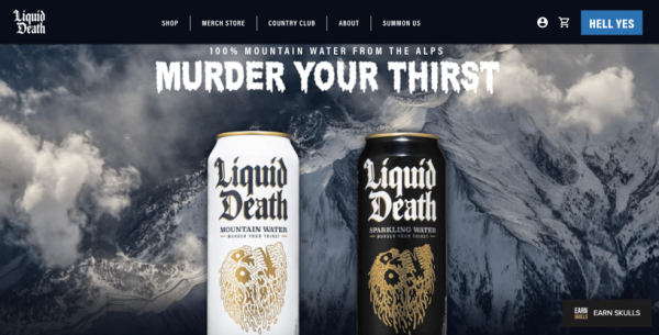 Liquid Death Bottled Water