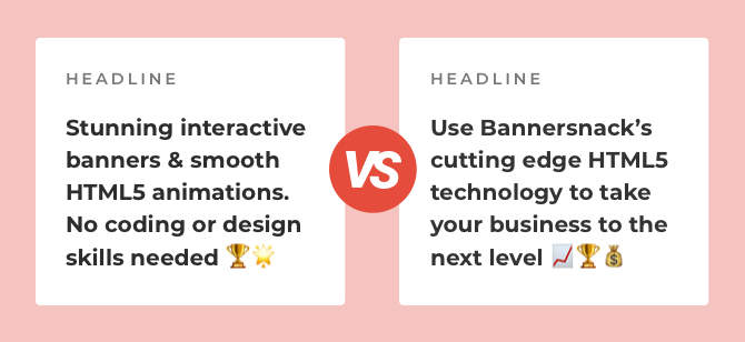 headline comparison bannersnack