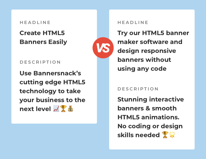 Headline Comparison Html5 Bannersnack