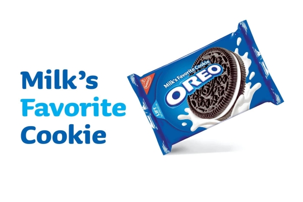 oreo milk's favorite cookie slogan