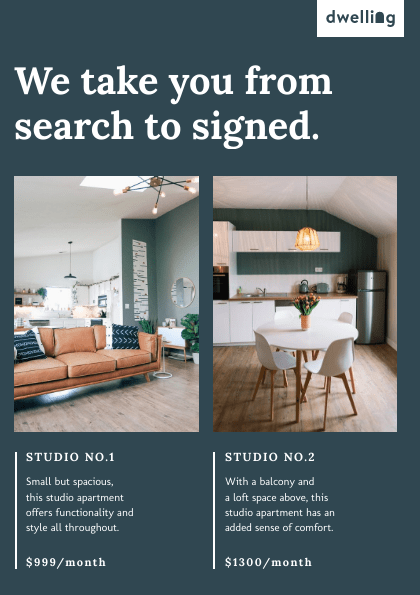 real estate flyer template - bannersnack.com