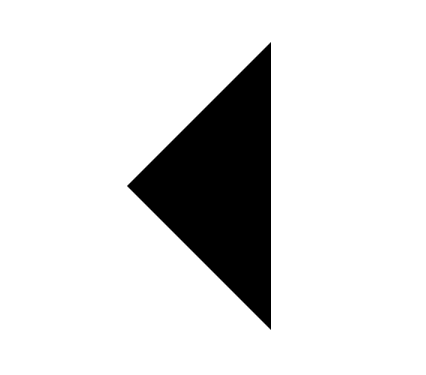triangle shape previous track icon