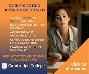 Cambridge College ad example