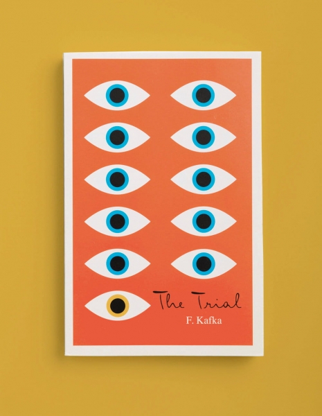 The Trial minimalist book covers 