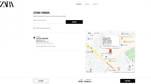 zara checkout process ecommerce strategy