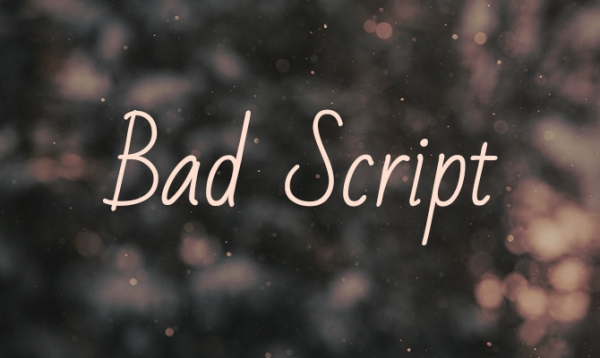 bad script christmas cursive font