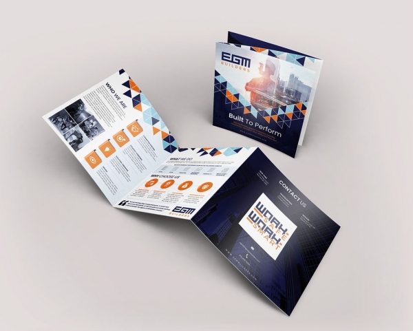 brochure design matching website