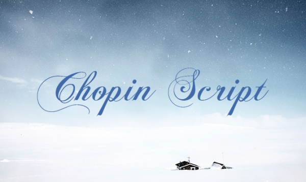 chopin script christmas writing fonts