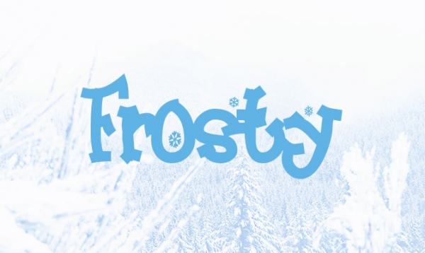frosty christmas font