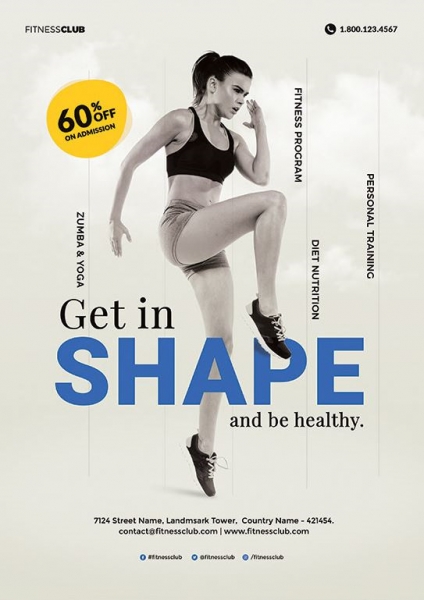 get in shape leaflet