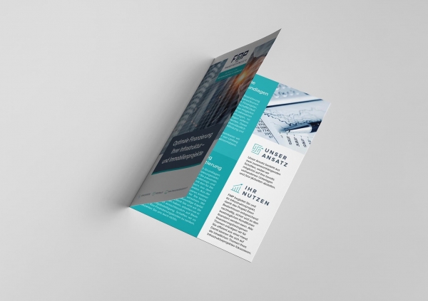 half-fold brochure design