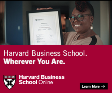 harvard business school banner