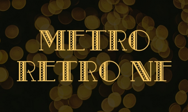 metro retro free christmas font