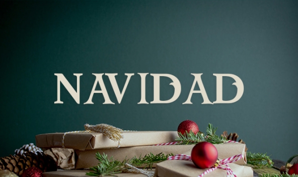 navidad holiday font