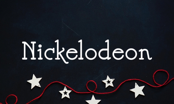 nickledeon christmas typography