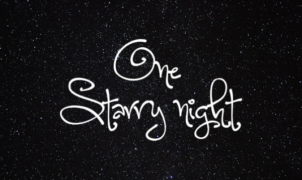 one strarry night christmas fonts free