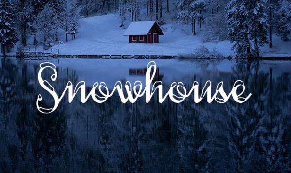 snowhouse free holiday fonts