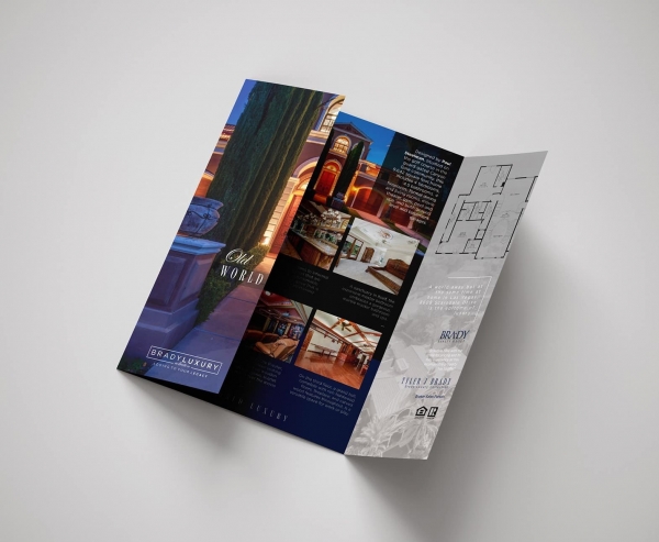 warm tones brochure design