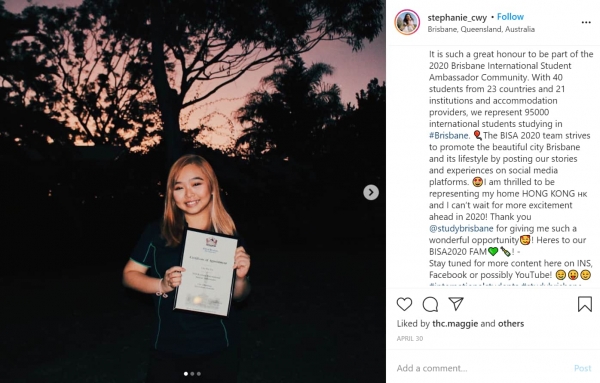 Brisbane student ambassador