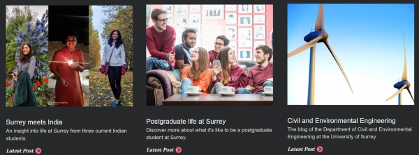 University of Surrey blog