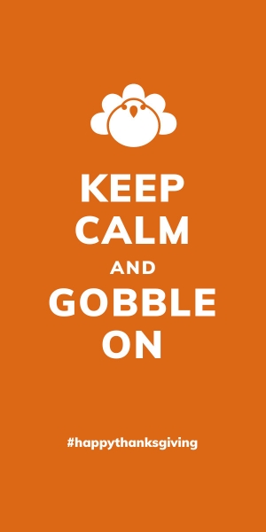 keep calm and gobble on template