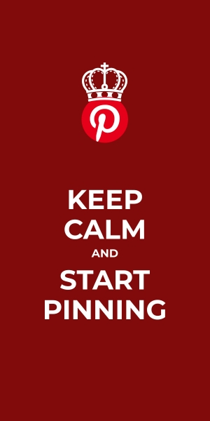 keep calm and start pinning poster template