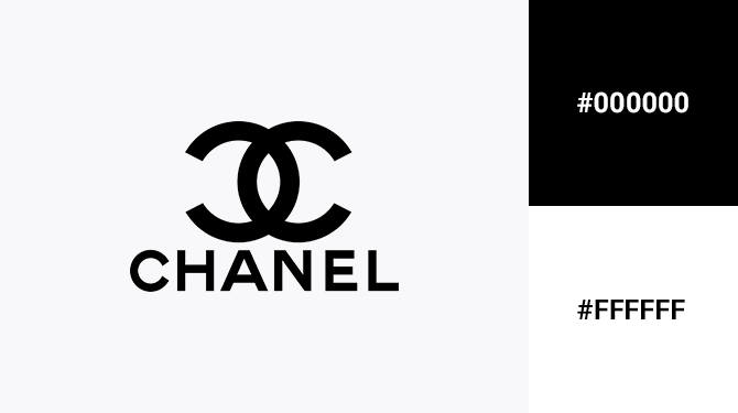 black and white logo chanel