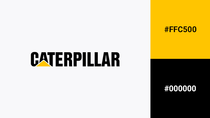 black and yellow logos caterpillar