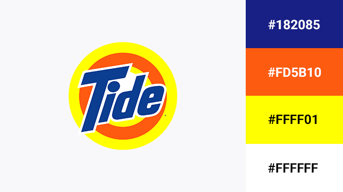 blue and orange logo tide