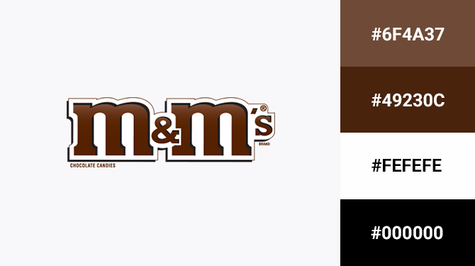 brown logo color m&ms