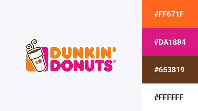 pink and orange logo dunkin donuts