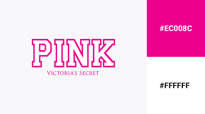 pink and white logo victoria's secret pink