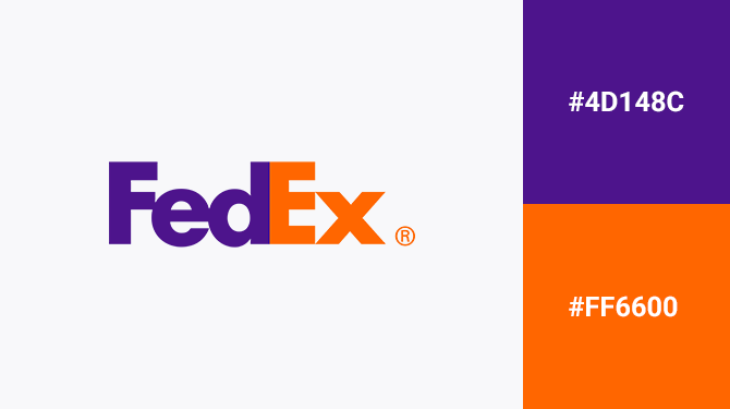 purple and orange logo fedex