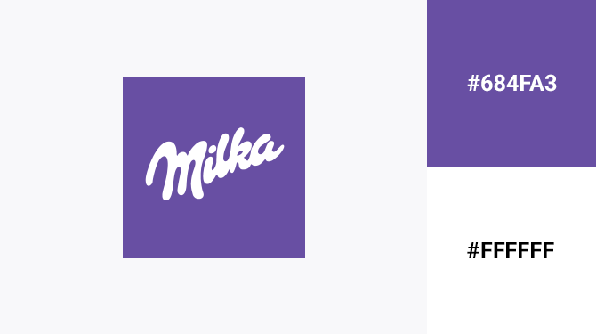 purple and white logo milka